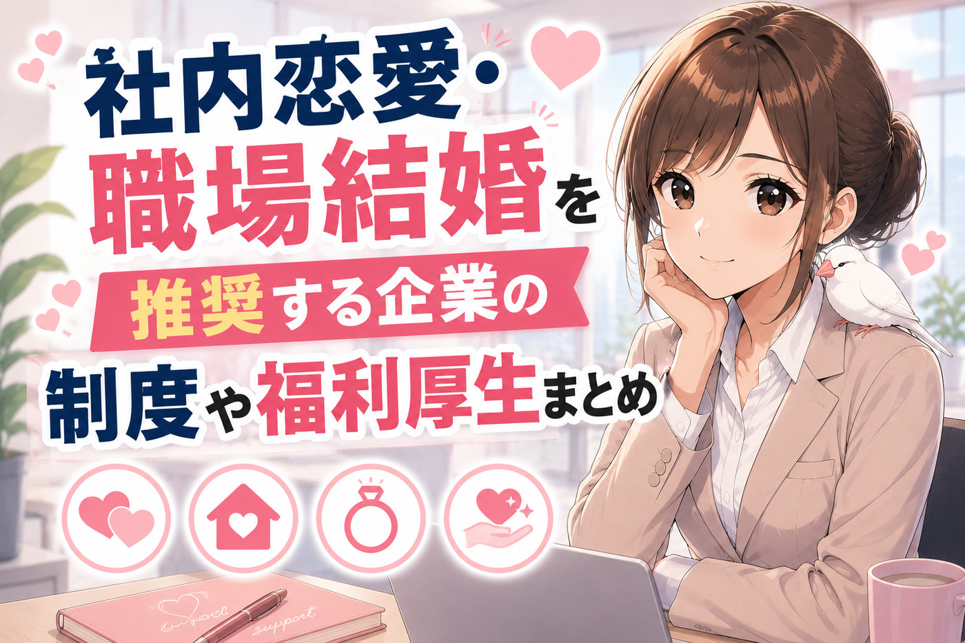 社内恋愛・職場結婚を推奨する企業の制度や福利厚生まとめ